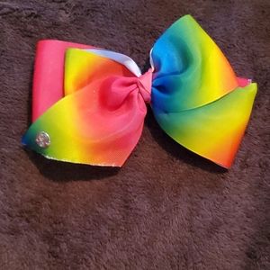 Rainbow jojo bow